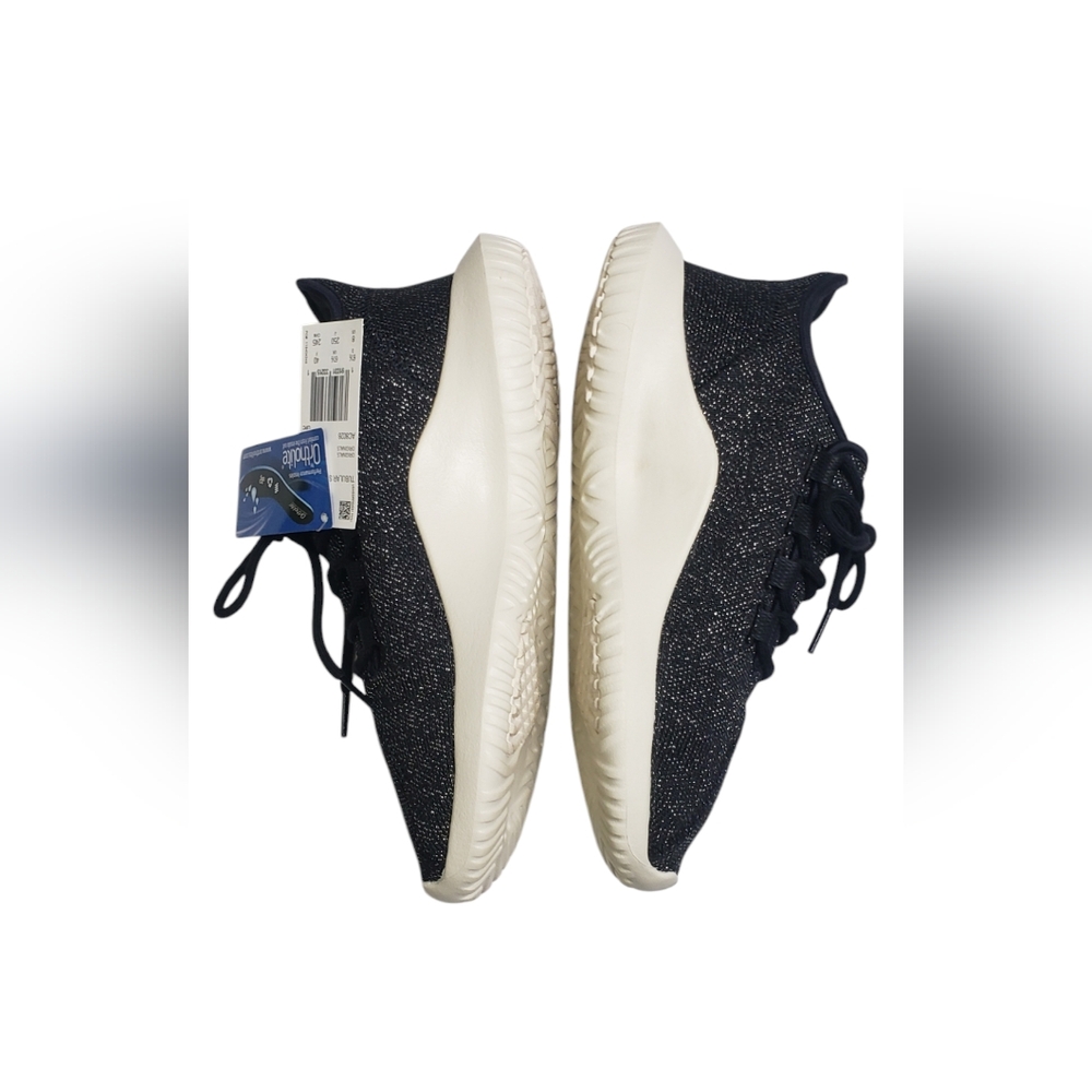 NWT Adidas Tubular Shadow Knit Black Glitter Sneakers Size 8 Athletic - Picture 3 of 14